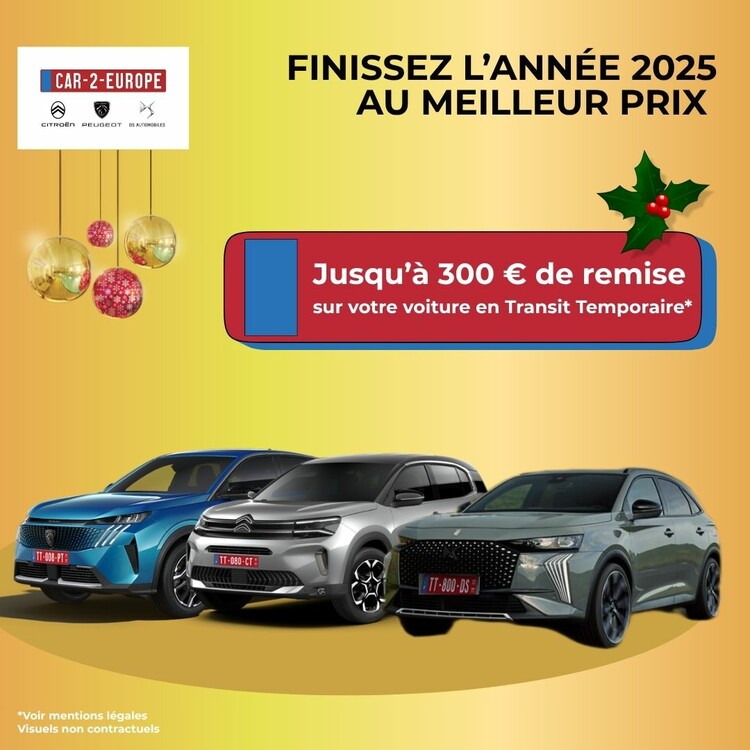CAR-2-EUROPE Offre Transit Temporaire 25
