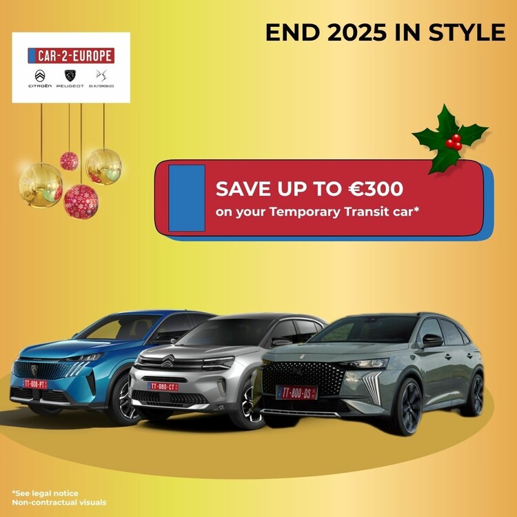 CAR-2-EUROPE Temporary Transit Offer 25